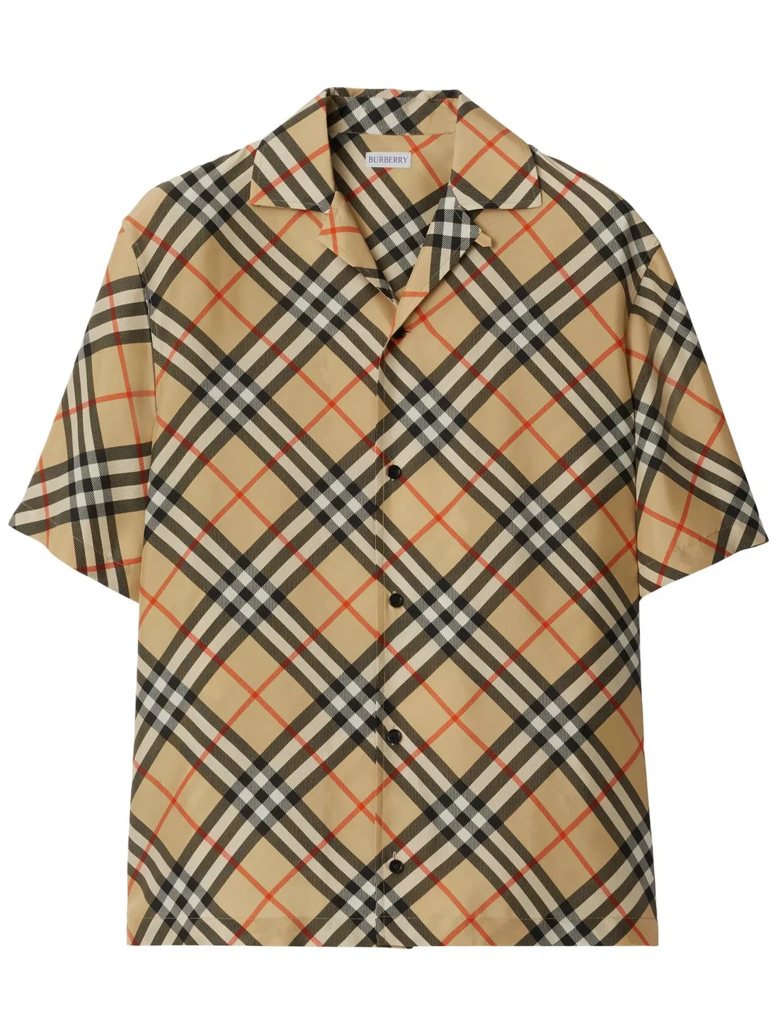 Рубашка Nova Check шелковая Burberry, нейтральные