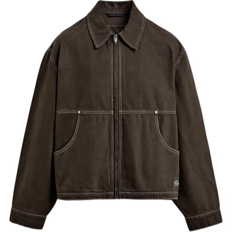 Мужское пальто с лацканами Brown ZARA