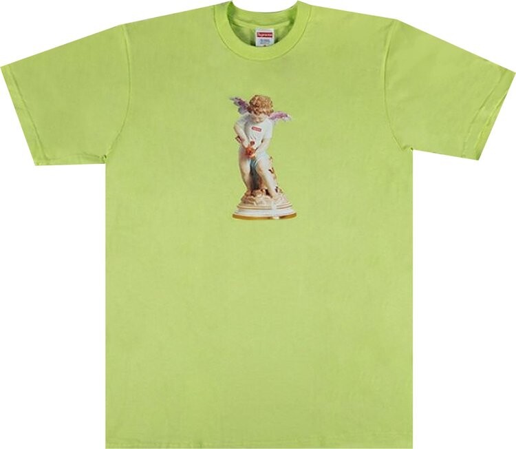 

Футболка Supreme Cupid Tee 'Neon Green', зеленый