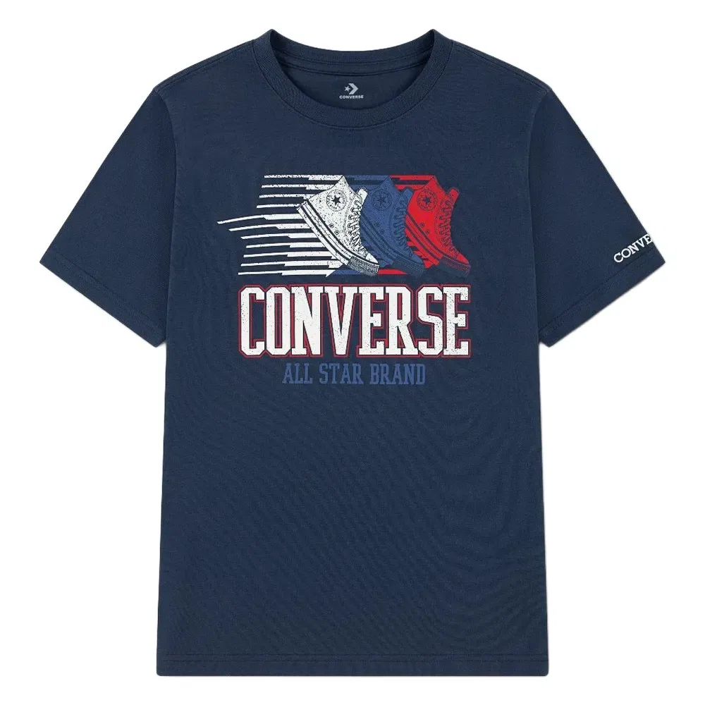 Детская футболка с коротким рукавом для мальчиков Converse kids, Blue