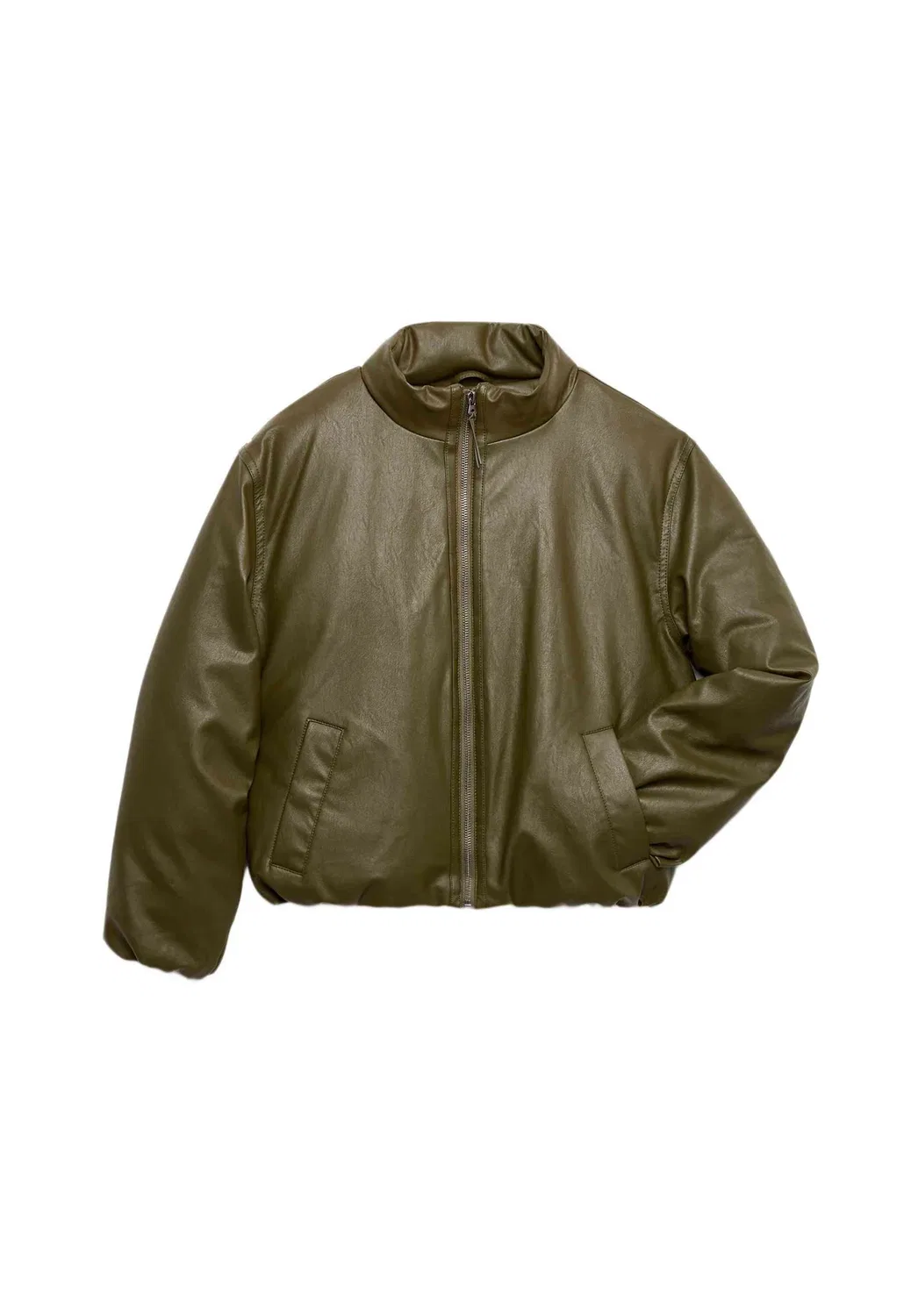 Куртка унисекс из искусственной кожи Marks & Spencer, Khaki