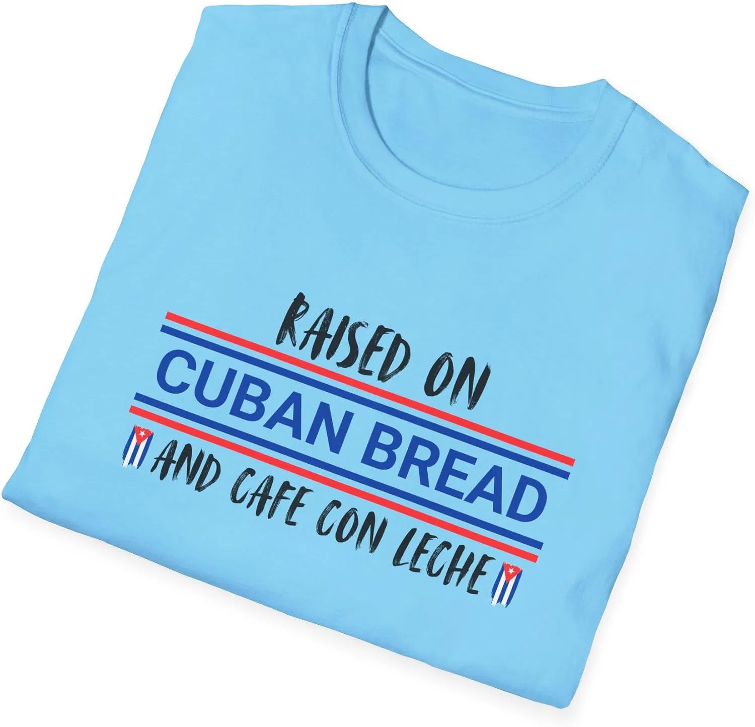 Женская футболка с принтом Cuban Bread Gildan 64000, Sky — фото 3