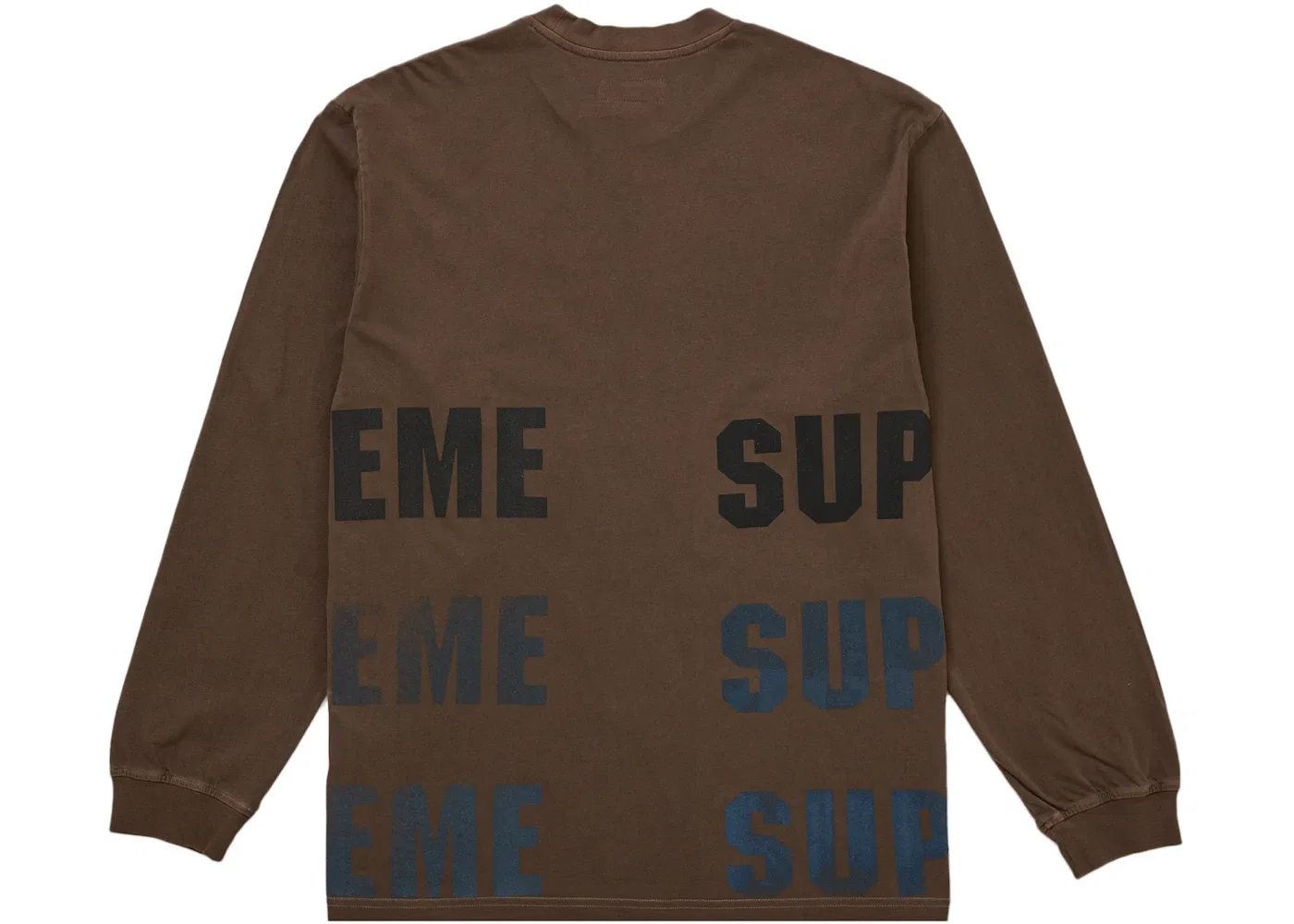 Мужской топ с длинным рукавом Supreme Reflective L/S Top, коричневый — фото 3
