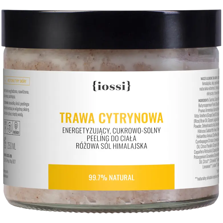

Iossi Trawa Cytrynowa сахарно-солевой скраб для тела, 250 мл