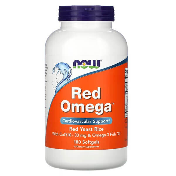 

Красная Омега Now Foods, 180 капсул