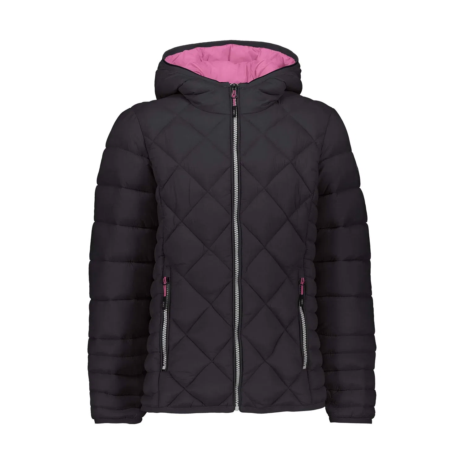 Детская стеганая куртка с капюшоном Girl Jacket Fix Hood Cmp, Grau