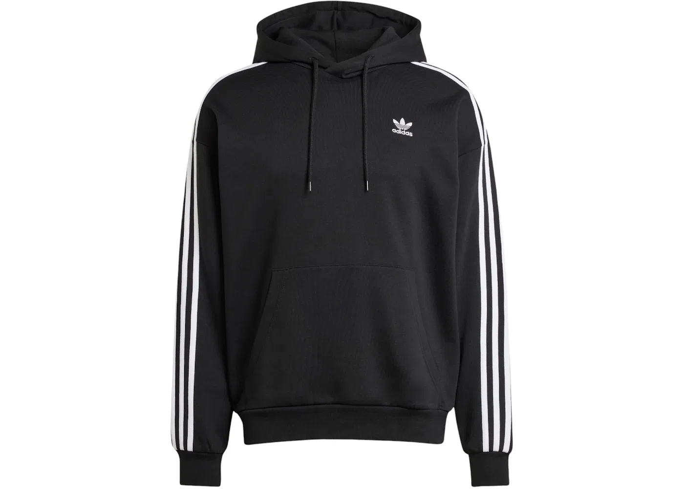Мужской свободный худи с капюшоном Adidas, Black