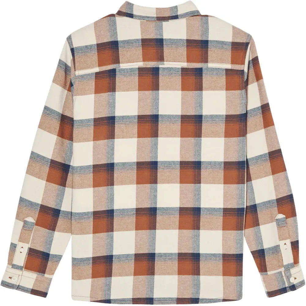 Детская рубашка с длинным рукавом Quiksilver Motherfly Plaid, Brown — фото 2