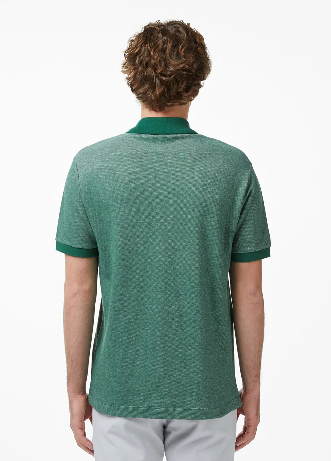 Поло Lacoste Relaxed Fit, темно-зеленый — фото 2