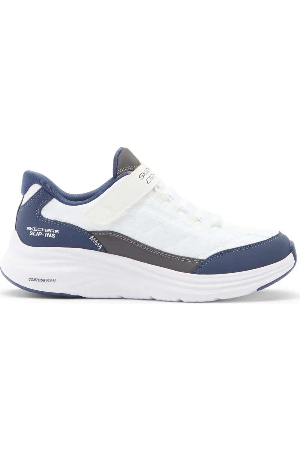 Кроссовки детские с контурной пеной Contour Foam SKECHERS, белый/темно-синий — фото 3