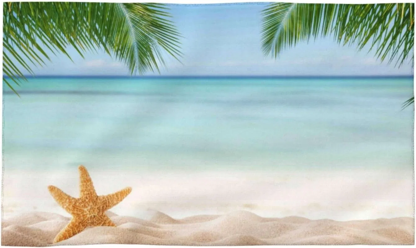 Мочалка для лица и тела Pevtufa, 70x40 см, Seestern Am Strand