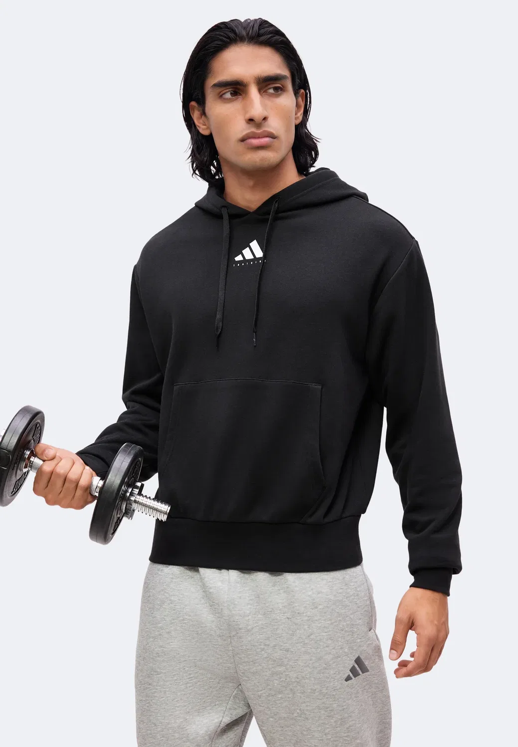 Толстовка с графическим принтом на тему обучения - худи Adidas Performance, Black — фото 4