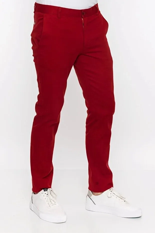 Детские брюки для девочек скинни fit Generic Brands, Red — фото 4