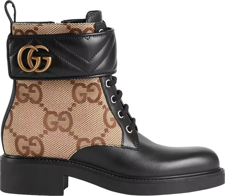 Кроссовки Gucci Wmns Ankle Boot Double G - Beige, бежевый