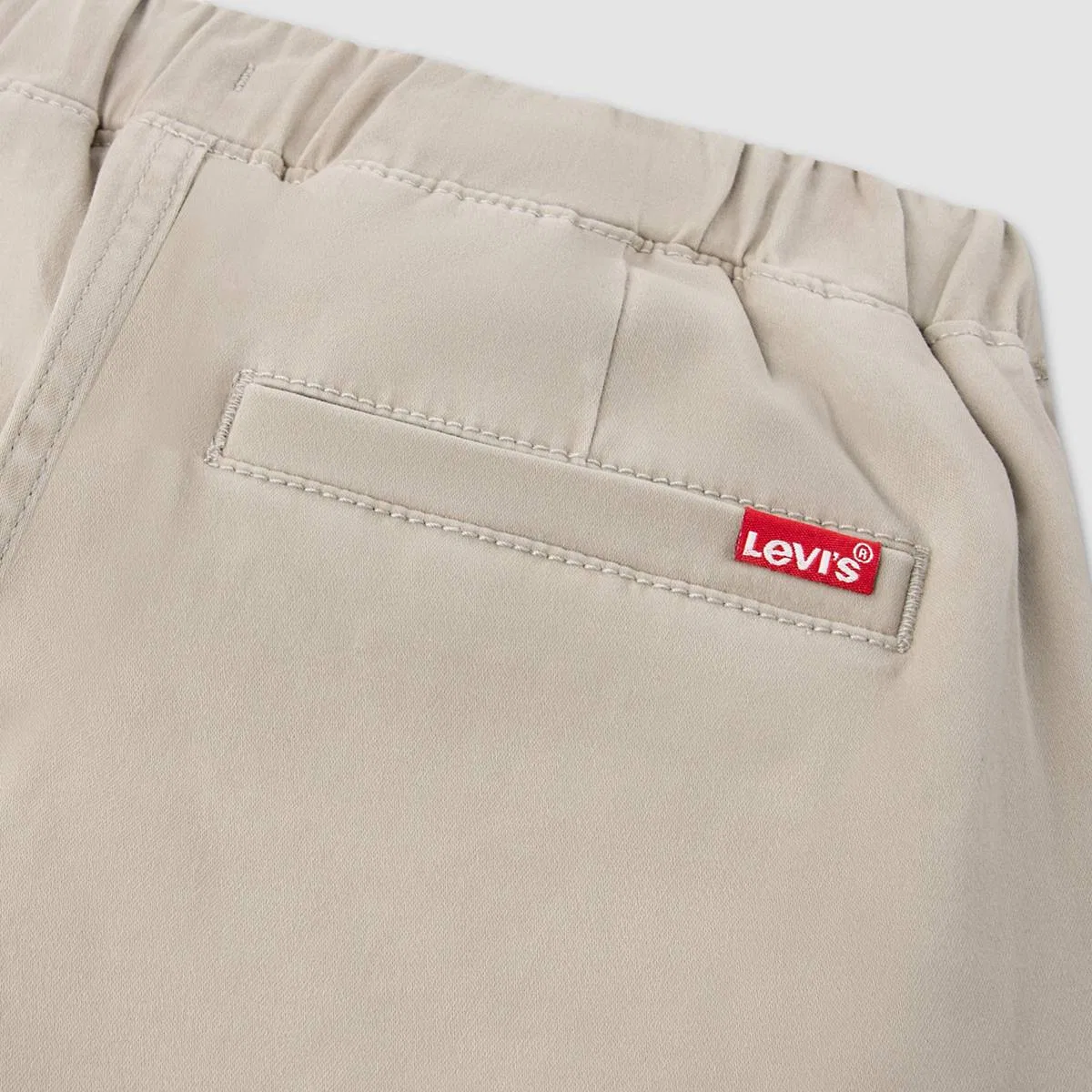 Узкие замшевые брюки на резинке для мальчиков 4-7 лет Levi's, Plaza Taupe - Beige — фото 3