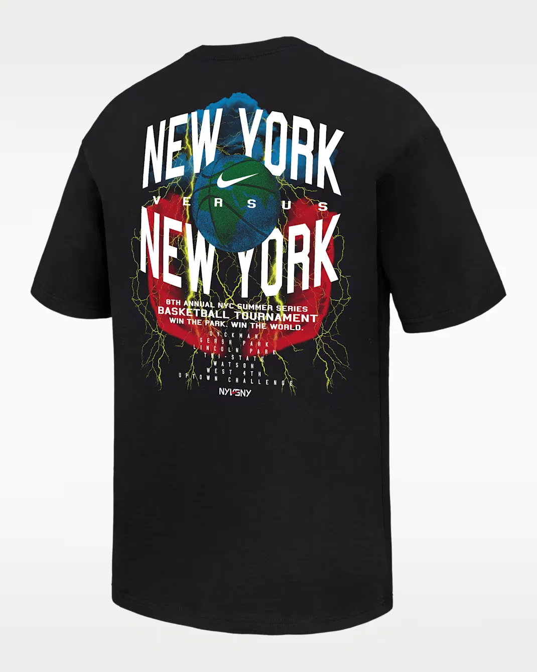 Мужская футболка с коротким рукавом Nike "NY vs NY" (M NYVNY), Black — фото 2
