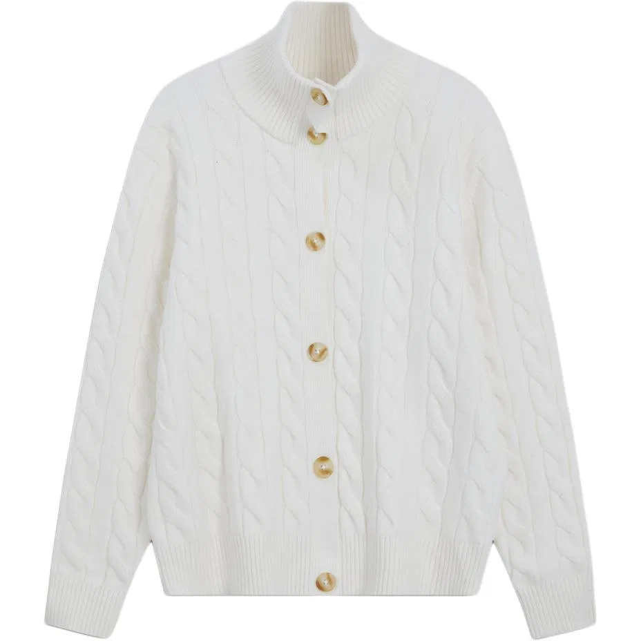 Женский кардиган умеренного кроя с длинным рукавом GAP, Ivory White