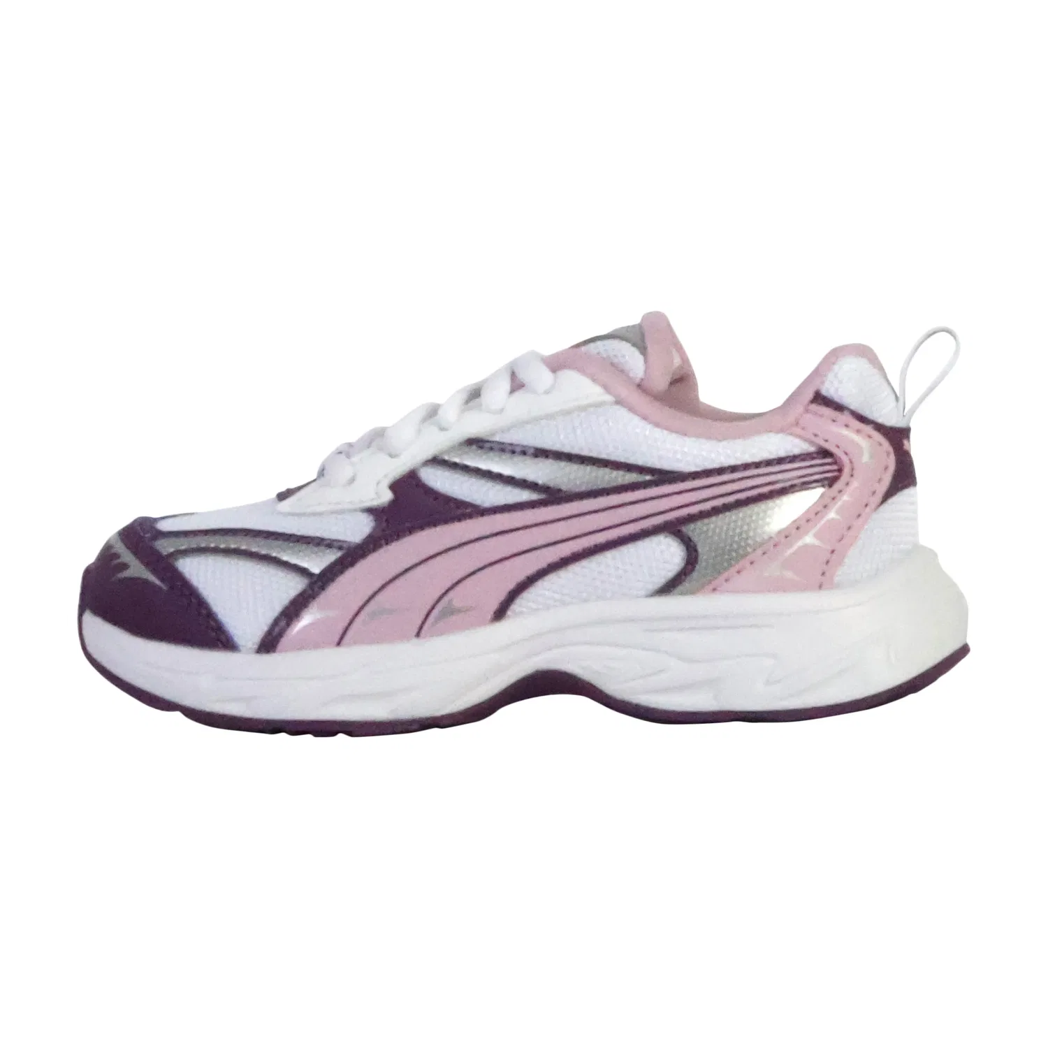 Кроссовки низкие детские на шнуровке Morphic Techie Puma, белый