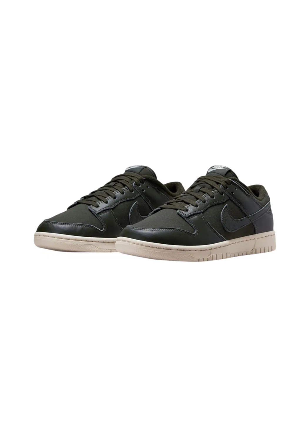 Детские кроссовки с принтом Dunk Low Retro NIKE, Black Green — фото 2