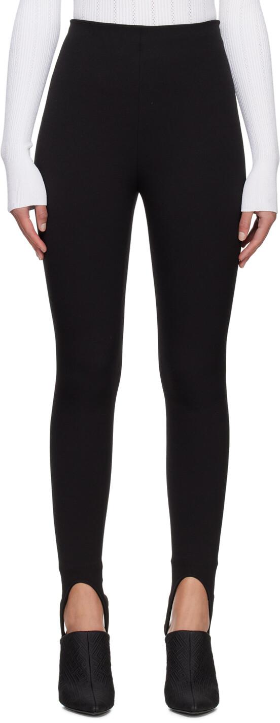 

Черные узкие леггинсы Balmain