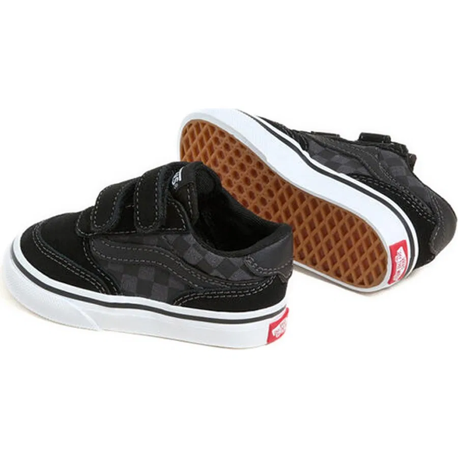Хлопковое платье без рукавов с принтом Vans, Черный — фото 4