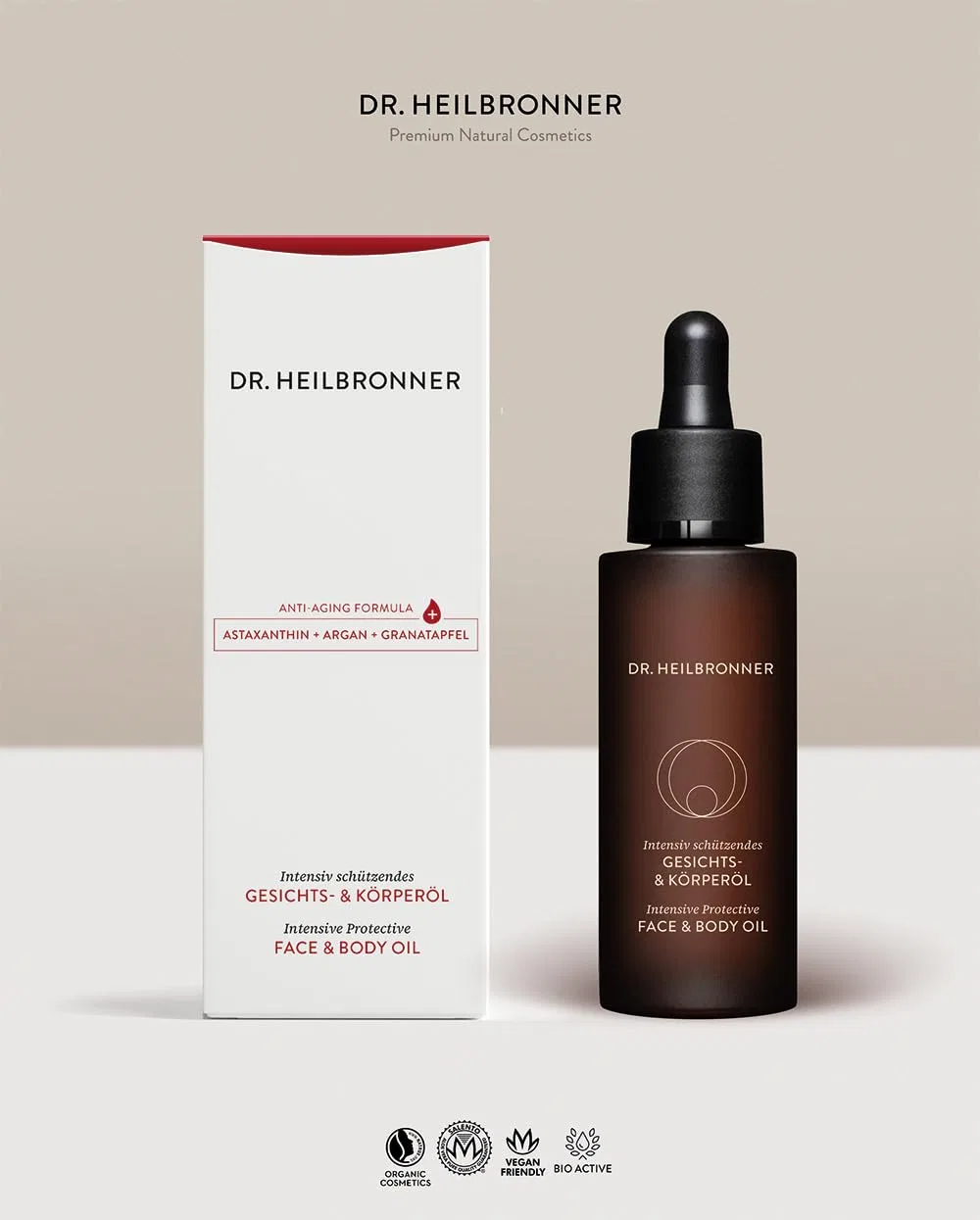 Масло для лица и тела, органическое, Dr. Heilbronner, 30 мл — фото 3