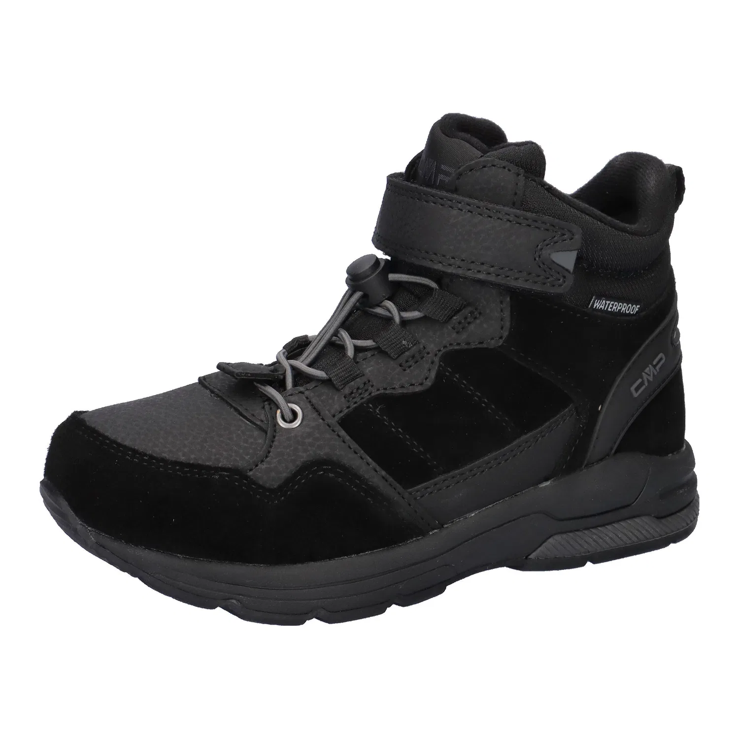 Детские ботинки из замши с мембраной Hadil Leather WP Urban Shoes Cmp, Schwarz Grau