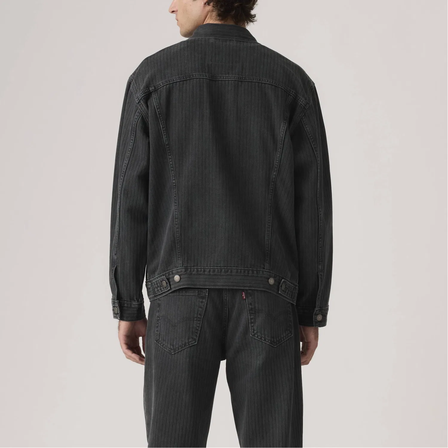 Мужская джинсовая куртка Levis, Black — фото 4