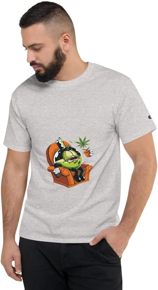 Мужская футболка с вышивкой Champion T105 Heritage Jersey, Oxford Grey Heather
