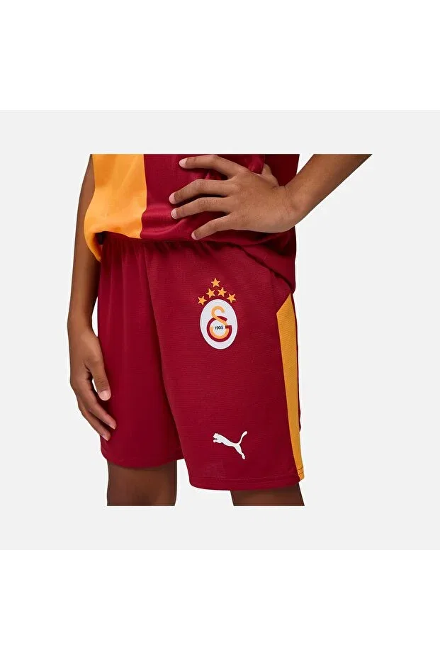 Детские спортивные шорты для девочек Galatasaray Kids Football Shorts Puma, Red — фото 2