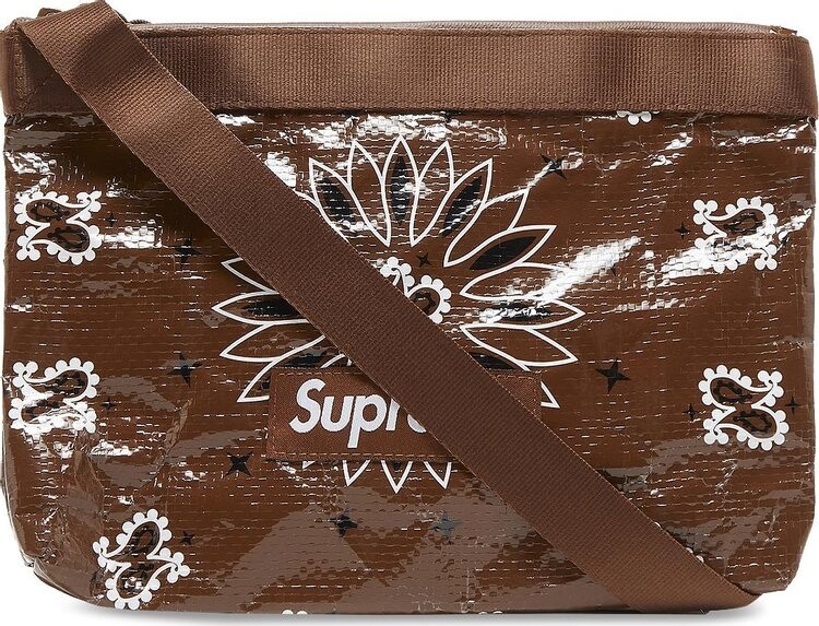 

Сумка Supreme Bandana Tarp Side Bag Brown, коричневый