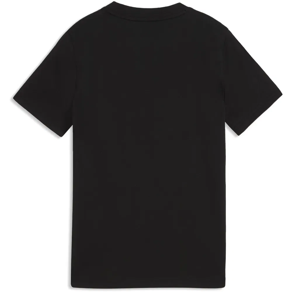 Детская футболка с принтом Essential Script Glitter Puma, Black — фото 4