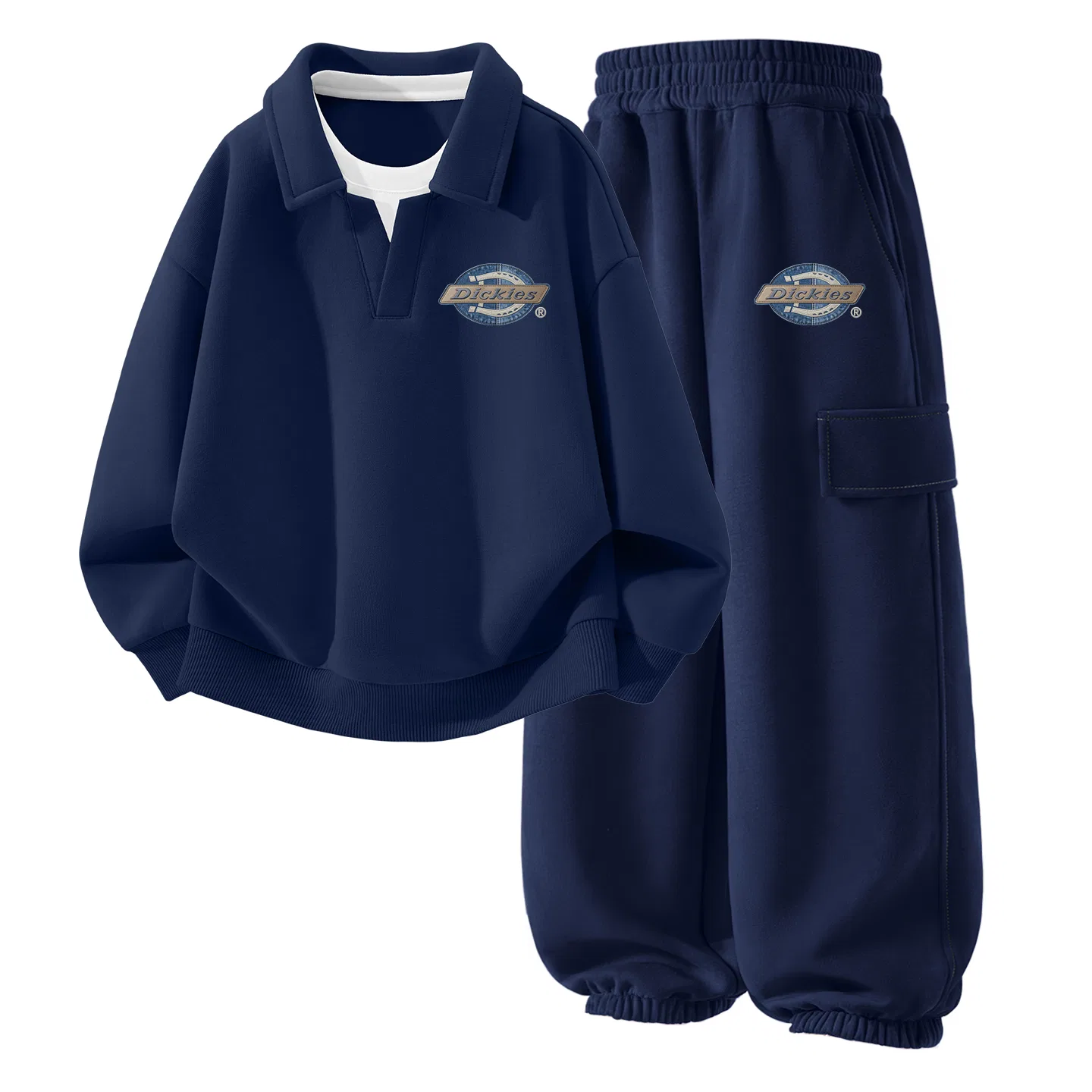 Детский спортивный комплект для девочек с принтом Cowgirl Style K Navy Blue Dickies, Navy Blue