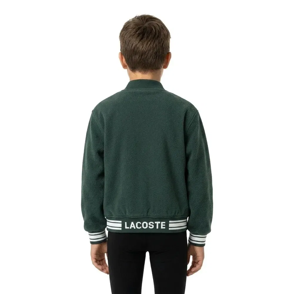 Куртка Varsity Lacoste Kids, зеленый — фото 4
