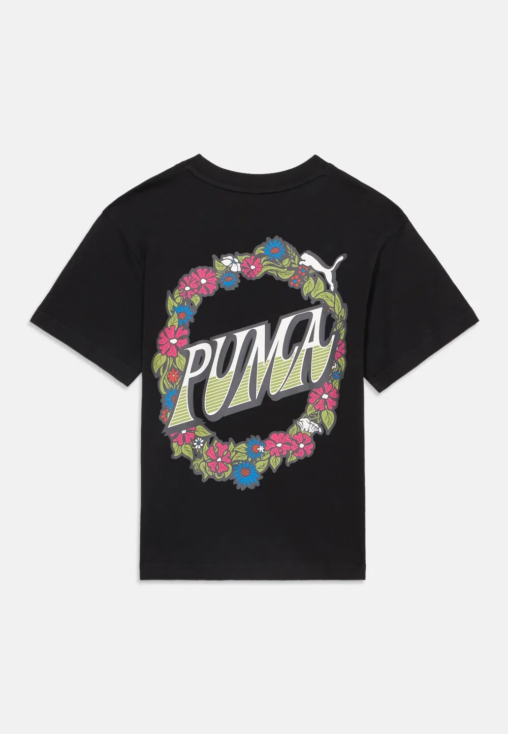 Унисекс футболка свободного кроя с принтом Puma, Black — фото 2