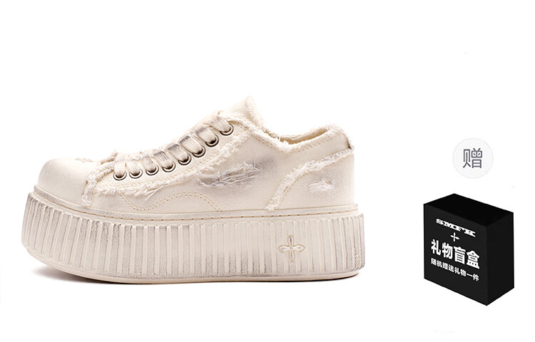 

Кроссовки SMFK Stylish Skateboarding Shoes Women's Low-top Snowy Mountain White, цвет Snow Mountain
