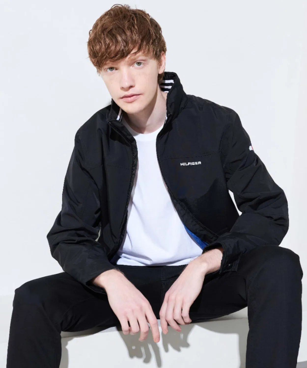 Куртка-регатта Tommy Hilfiger из нейлона, чёрная