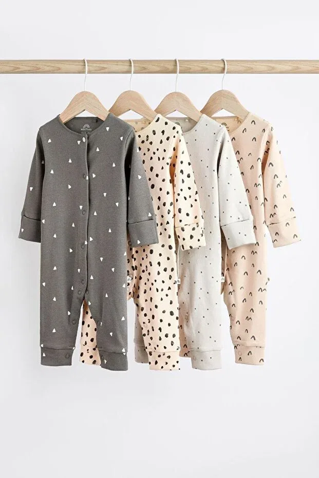 Детский комплект для новорожденных хлопковый с принтом Next Baby, Brown