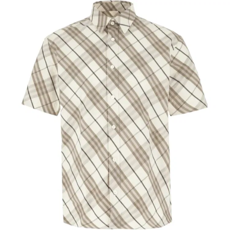 Мужская рубашка с принтом Burberry, White