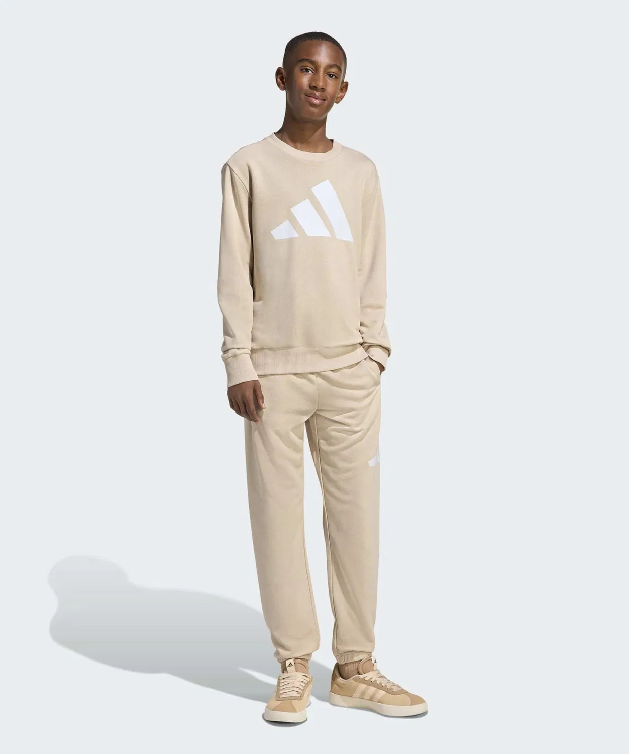 Детский комплект из футера с принтом Essentials Jogger Adidas, Beige