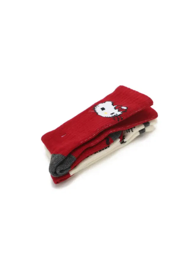 Носки с принтом Hello Kitty Zara, бежевый — фото 3