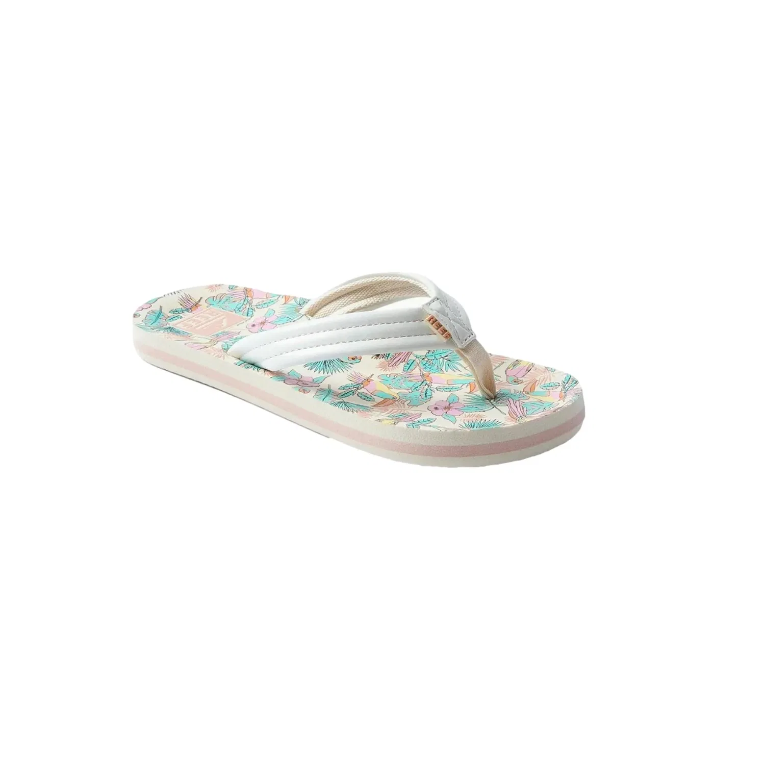 Детские сланцы с гибкой подошвой Reef Ahi Birdie Num Num CJ6513 White