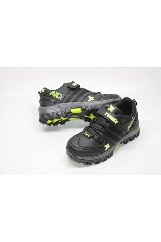 Детские походные ботинки для мальчиков с длинным рукавом Yumix, Black Yellow — фото 3