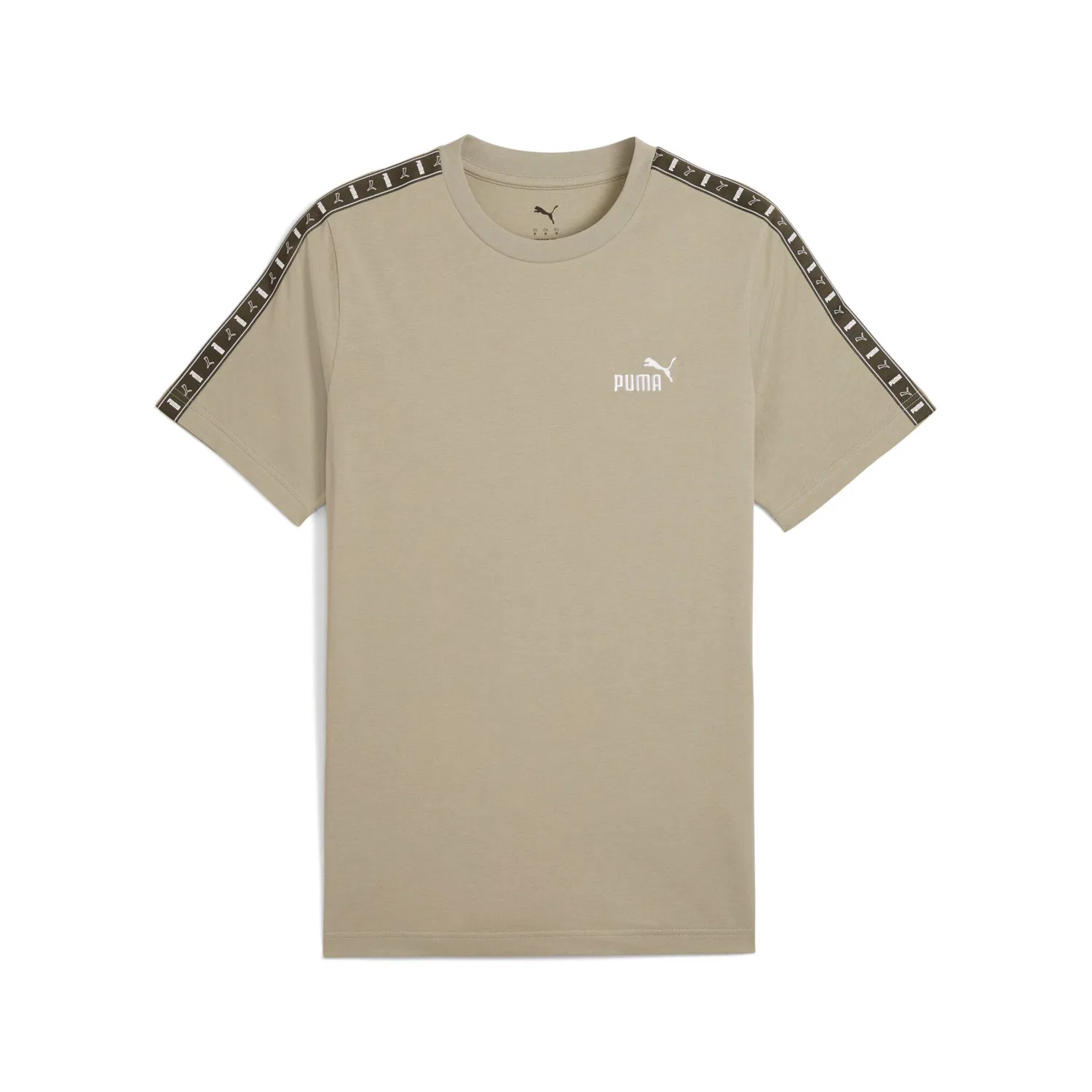 Детская хлопковая футболка с логотипом PUMA, Army Green — фото 3