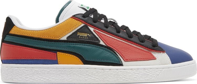 

Кроссовки Puma Suede Layers - Blazing Blue Varsity Green, разноцветный