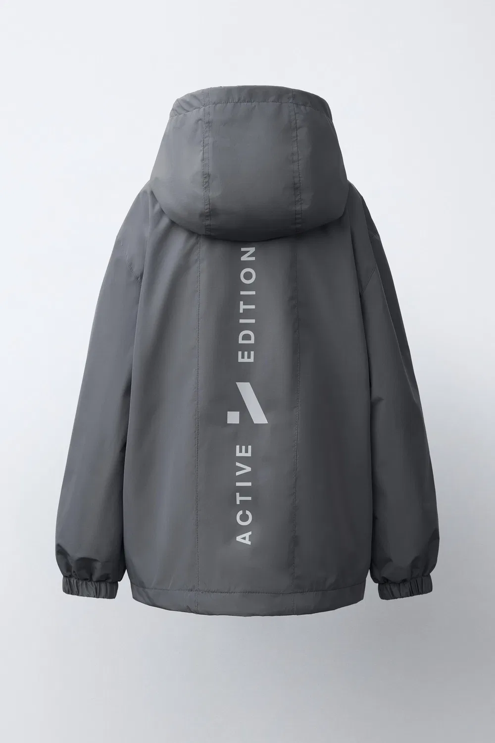 Водоотталкивающая легкая куртка ZARA, Anthracite grey — фото 4