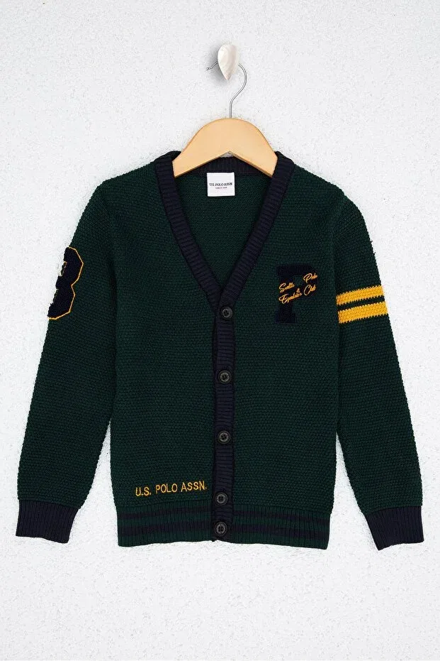 Детский кардиган с длинным рукавом U.S. Polo Assn., Green