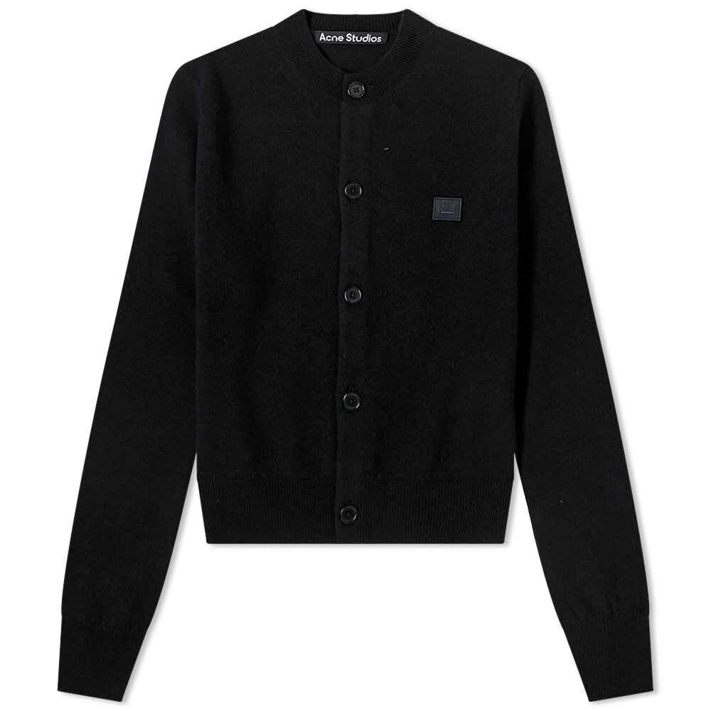 

Джемпер Acne Studios Keva Face Slim Fit Cardigan, Черный, Джемпер Acne Studios Keva Face Slim Fit Cardigan