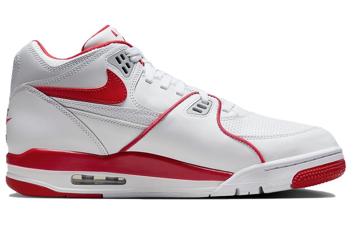 Мужские баскетбольные кроссовки Nike Air Flight 89 Vintage, White/Red — фото 2