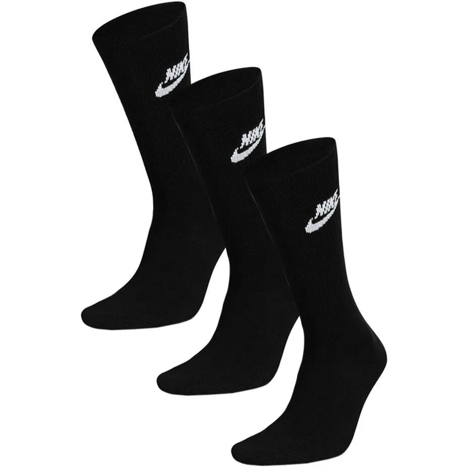 Мужские носки с принтом Nike Socken mid-calf 3er-Pack Adidas, Schwarz